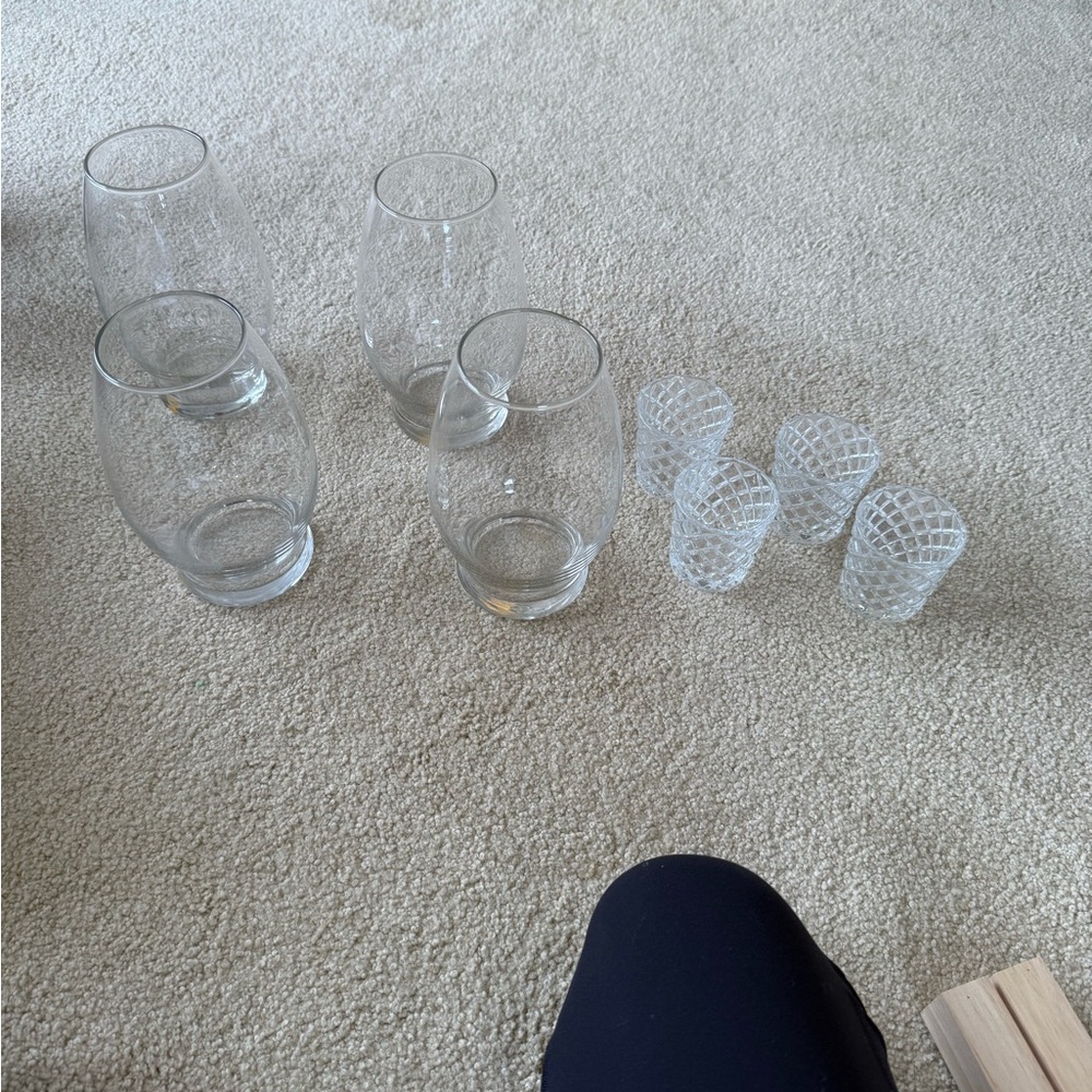 Elegant Clear Glassware Set